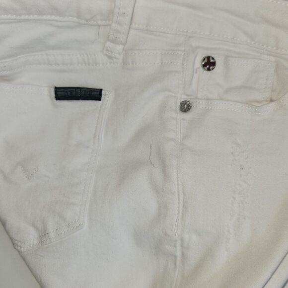 Hudson "KIDS" stretch twill skinny crop Jeans Jesse roll cuff skinny crop.  - Picture 5 of 6